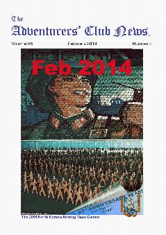 February 2014 Adventurers Club News Cover